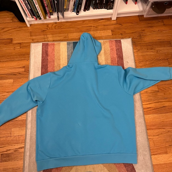 Polo Zip Up large cyan blue - Picture 2 of 3